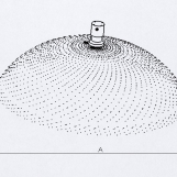 R-Düse mit rundem Spritzbild